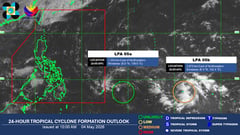 2 LPAs may develop into cyclones, PAGASA says
