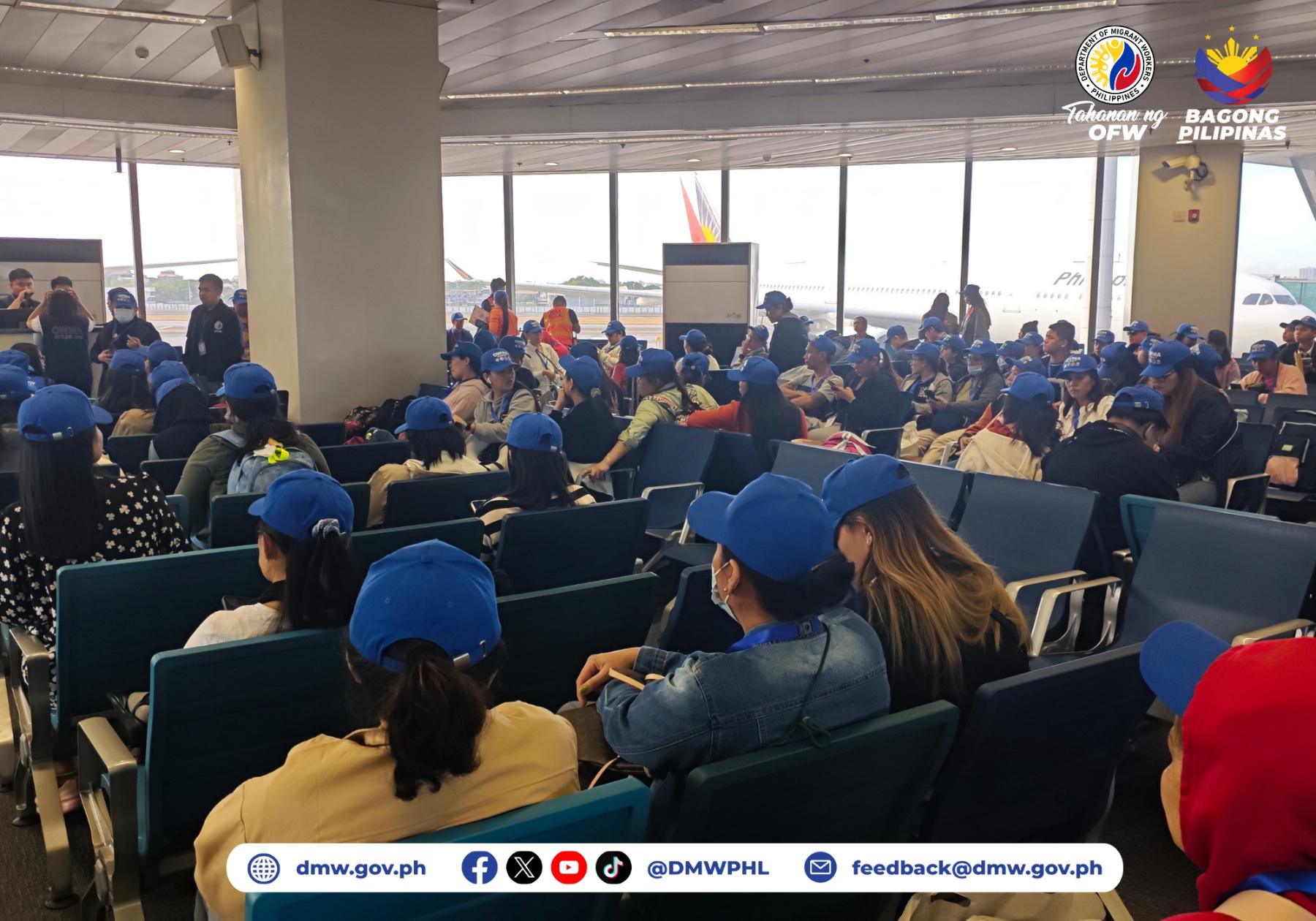 202 OFWs, kin return home amid Middle East crisis