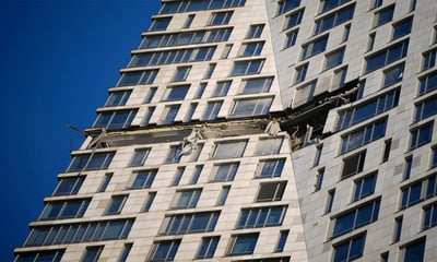Drone hits upscale Moscow highrise in rare attack