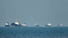 U.S. downs missiles, destroys six boats in Strait of Hormuz