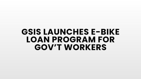 GSIS launches e-bike loan program for gov’t workers