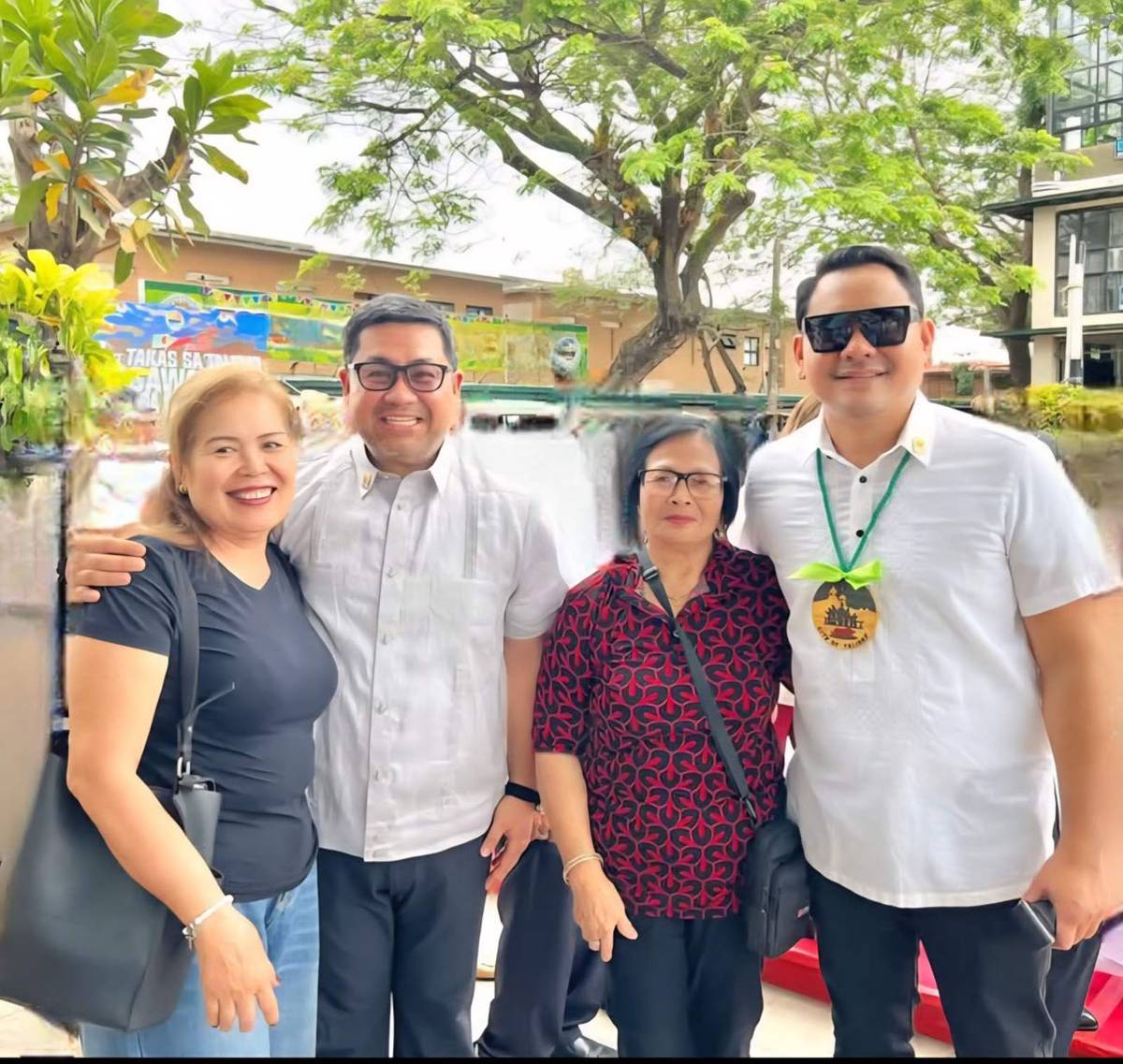 ASELA Gabrines, Vice Mayor Richard Aznar, Vilma Cayron and Councilor Rocky Bas.