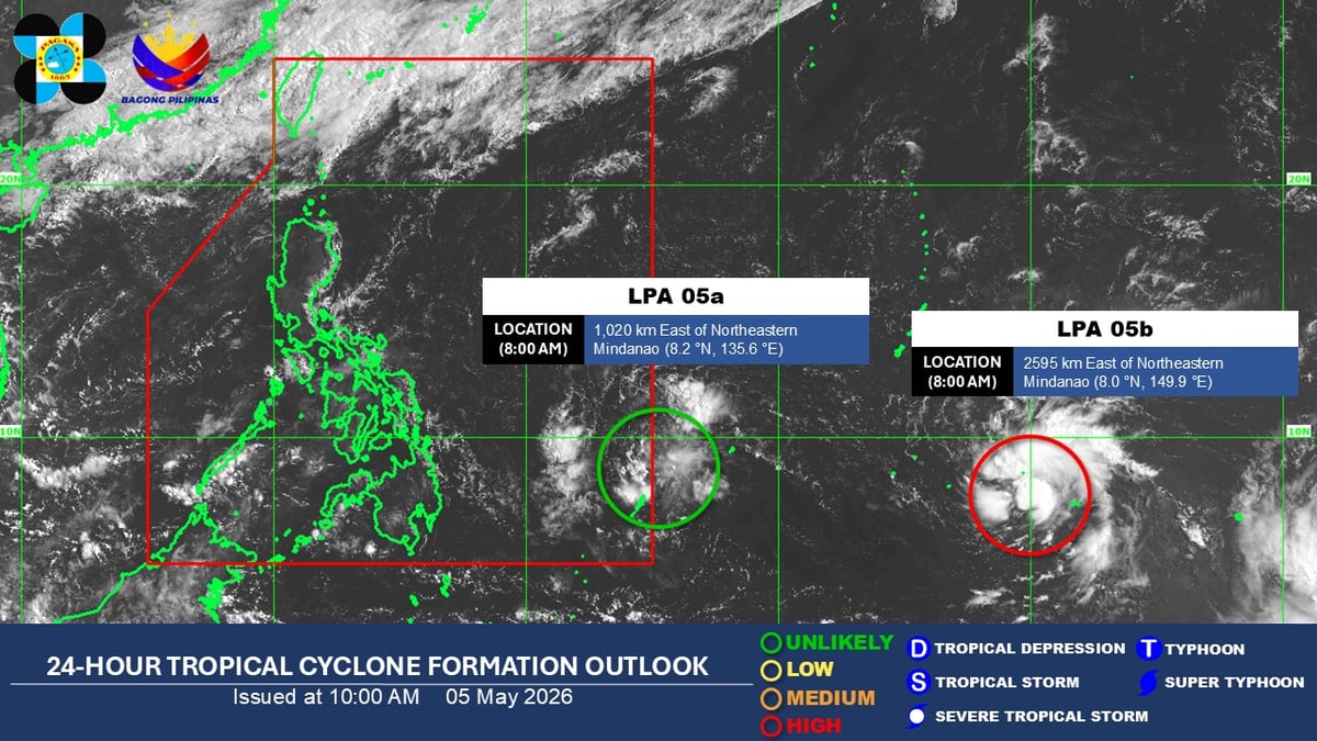 LPA to bring rain in Visayas, Mindanao