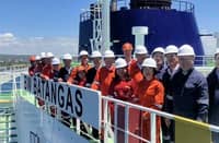 FORMER Japanese Prime Minister Fumio Kishida (3rd from right, front)’s recent Philippine visit included a tour of the Batangas LNG terminal, a critical First Gen energy infrastructure project with a 20 percent stake by Tokyo Gas. Kishiida and his party, along with First Gen execs are shown on board the BW Batangas, which is used for storage and re-gasification and supplies fuel to First Gen power plants San Lorenzo, San Gabriel, Santa Rita and Avion.
