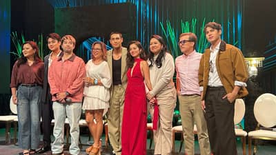 THE lead cast headed by Donny Pangilinan, Belle Mariao and director Cathy Garcia Sampana.