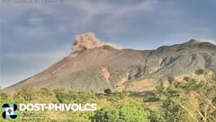 Kanlaon emits ash, remains under Alert Level 2