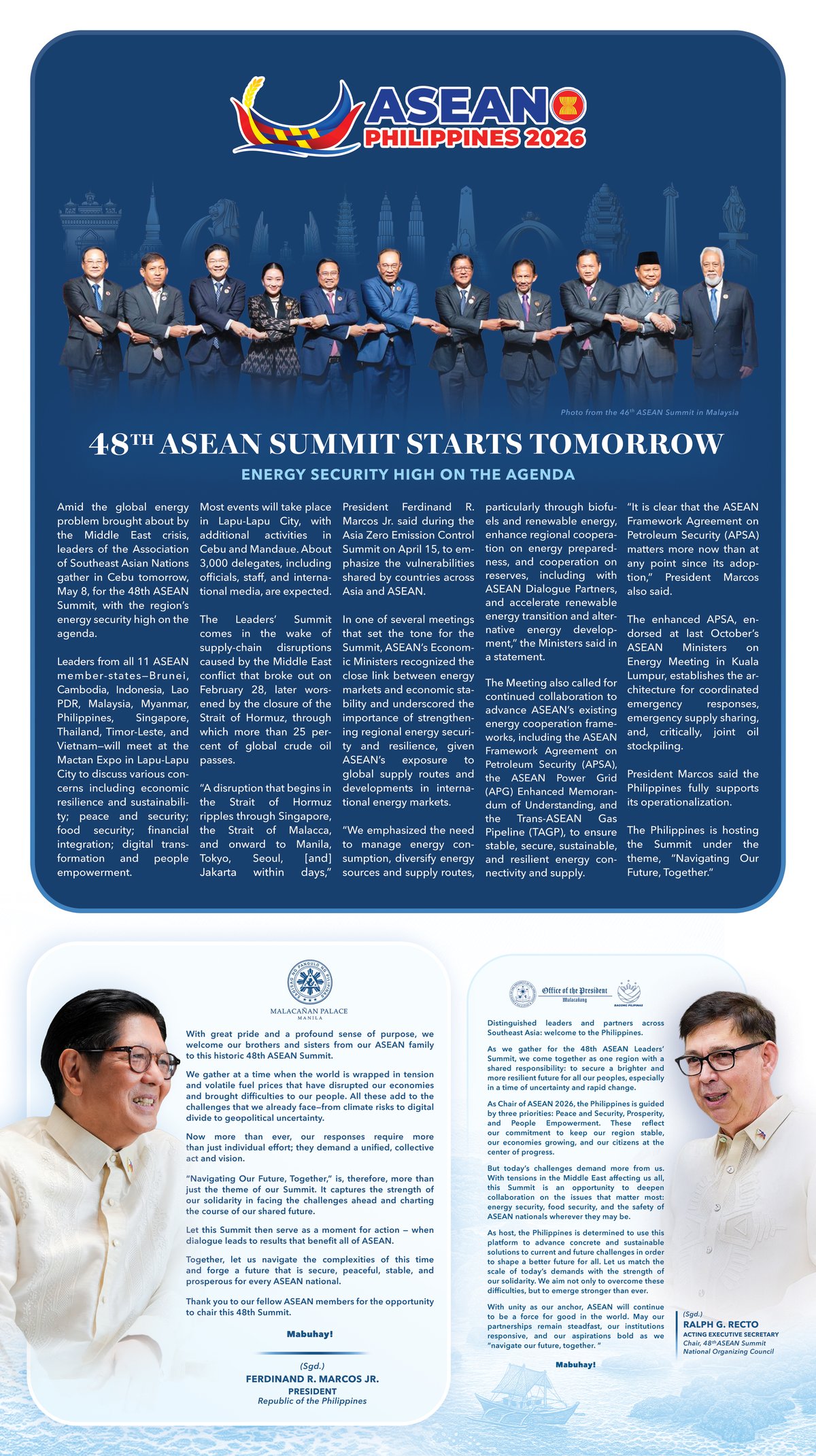 PHOTO from the 46th ASEAN Summit in Malaysia