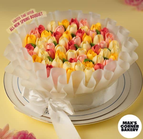 SPRING Bouquet Vanilla Cream Cake.