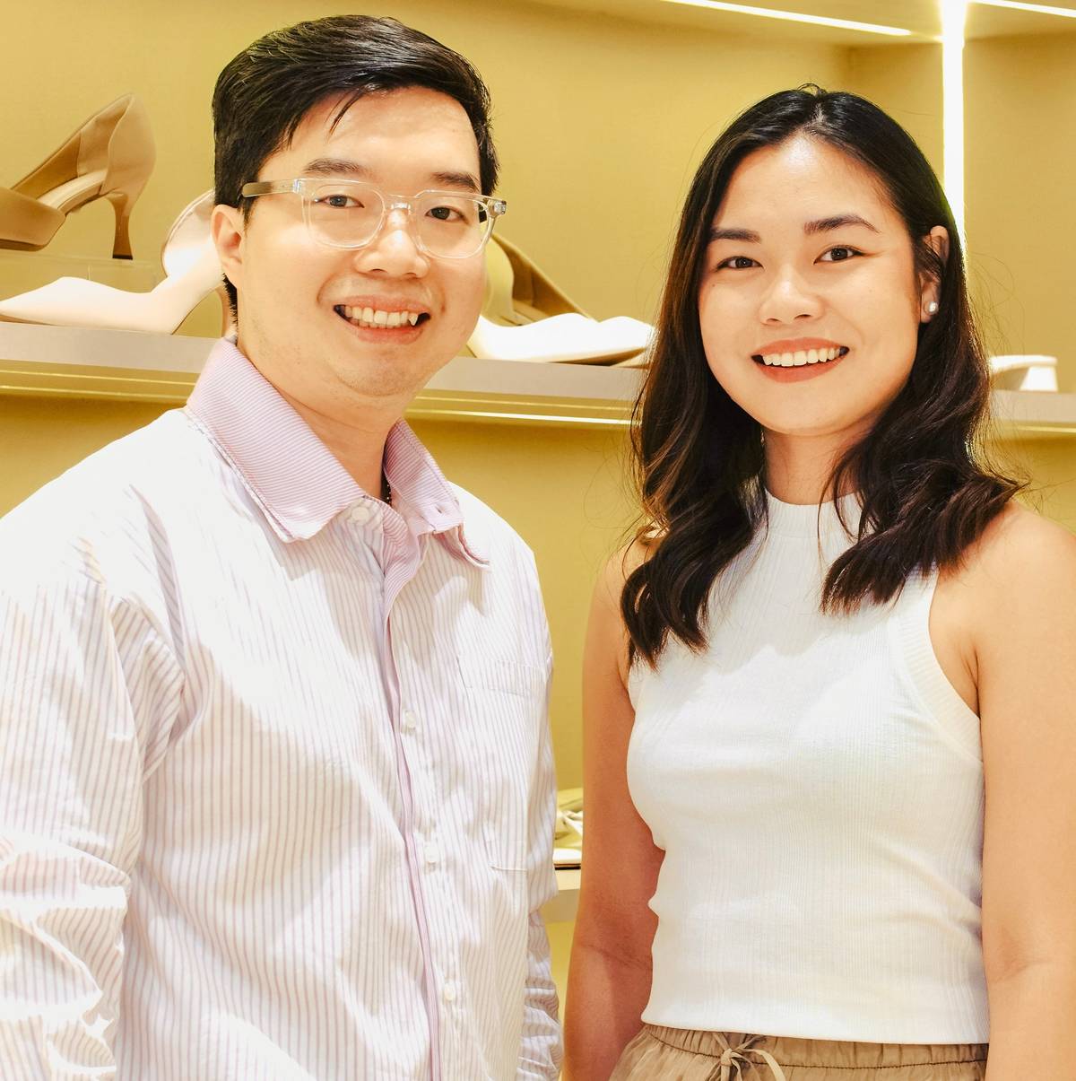 JUSTIN Pua and Chritia Lucindo.