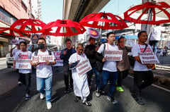 National Health Workers Day protest