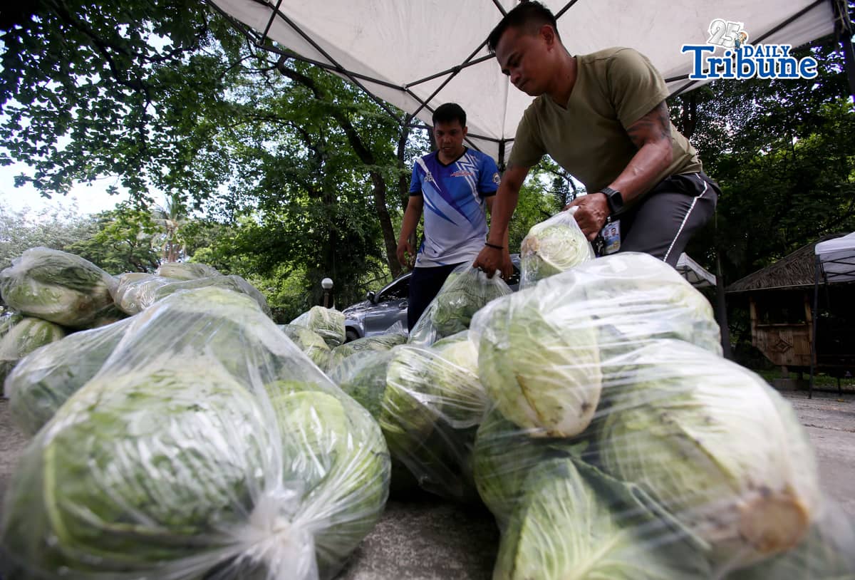 (May 07 2026) TTMD Personnel load vegetables after it was delivered from Atok, Benguet to the Quezon City hall compound on Thursday, May 7, 2026, as they distribute it to tricycle todas as part of the Project Unified Buying and Bayanihan Operations, a joint project of Atok and Quezon City LGU. Photo/Analy Labor