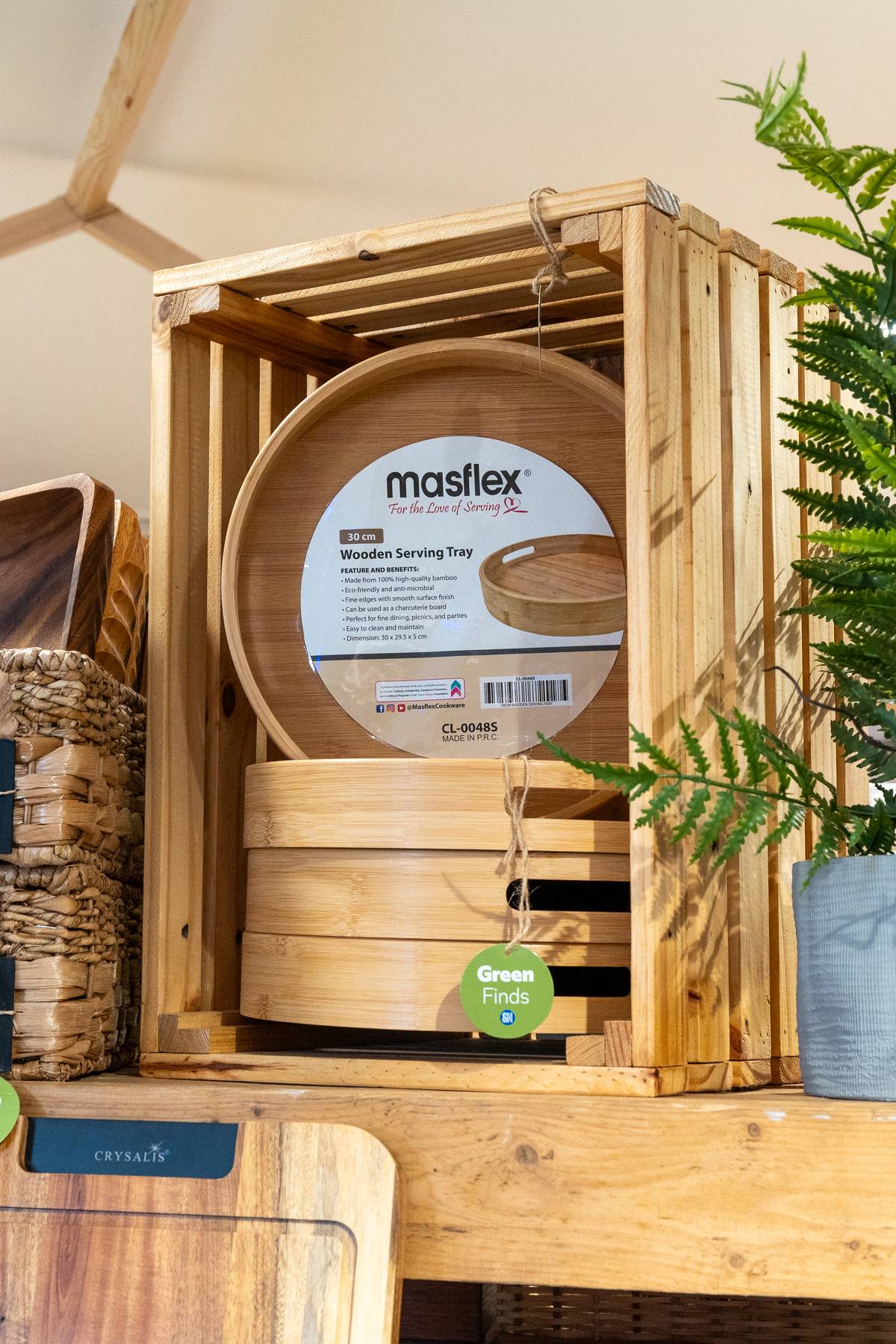 MASFLEX Wooden Tray.