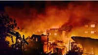Three separate fires ravage residential areas