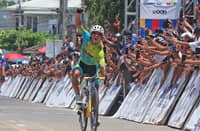 RYAN Tugawin of Excellent Noodles screams as he crosses the finish line to claim his victory in Stage 8 of the MPTC Tour of Luzon 2026 in Paoay, Ilocos Norte.