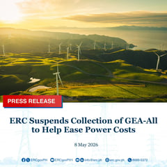 ERC suspends green energy charge collection for May and June