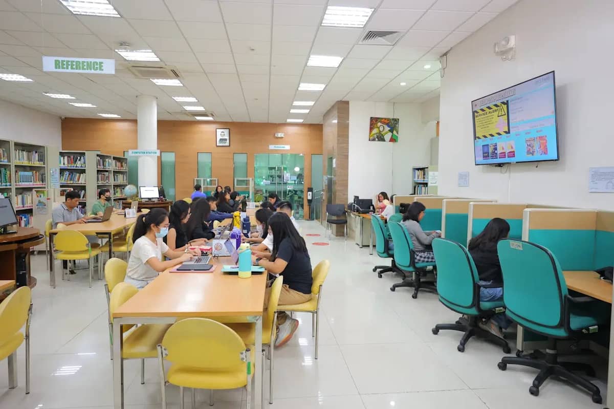 THE Quezon City public library environment supports both individual study and digital access, reinforcing its role as a community learning hub.