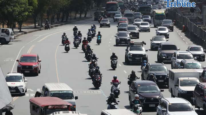 Vehicles plying along Commonwealth Avenue in Quezon City on Friday, 8 May 2026.