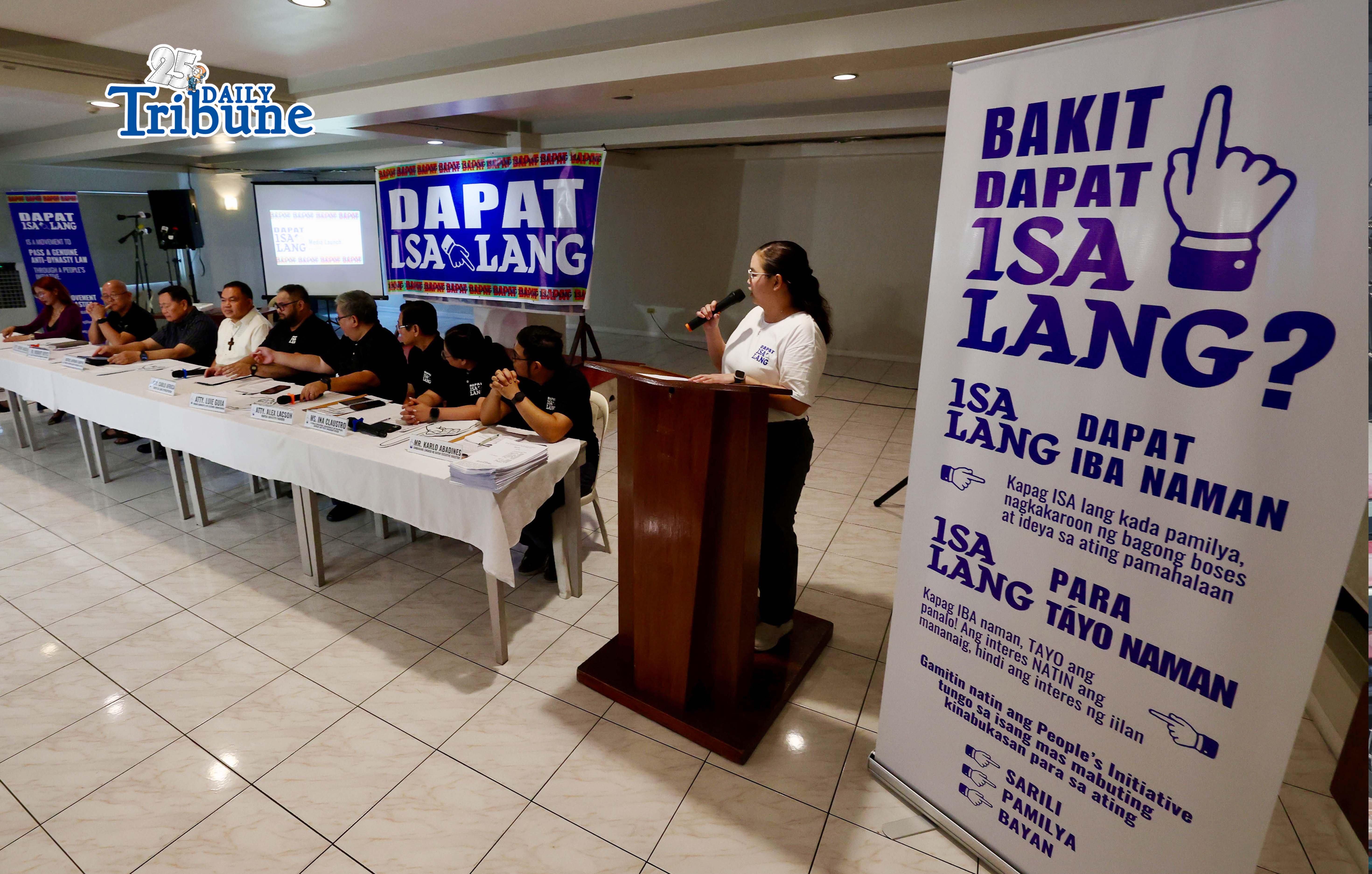 Civic coalition seeks passage of broader Anti-Political Dynasty law through people’s initiative