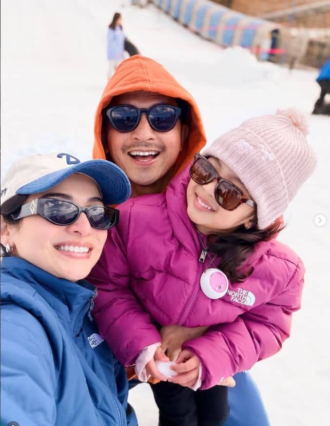KAPUSO couple Dennis Trillo and Jennylyn Mercado with daughter Dylan Jayde.