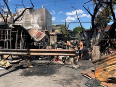 Fire hits residential area in Bagong Pag-asa, QC