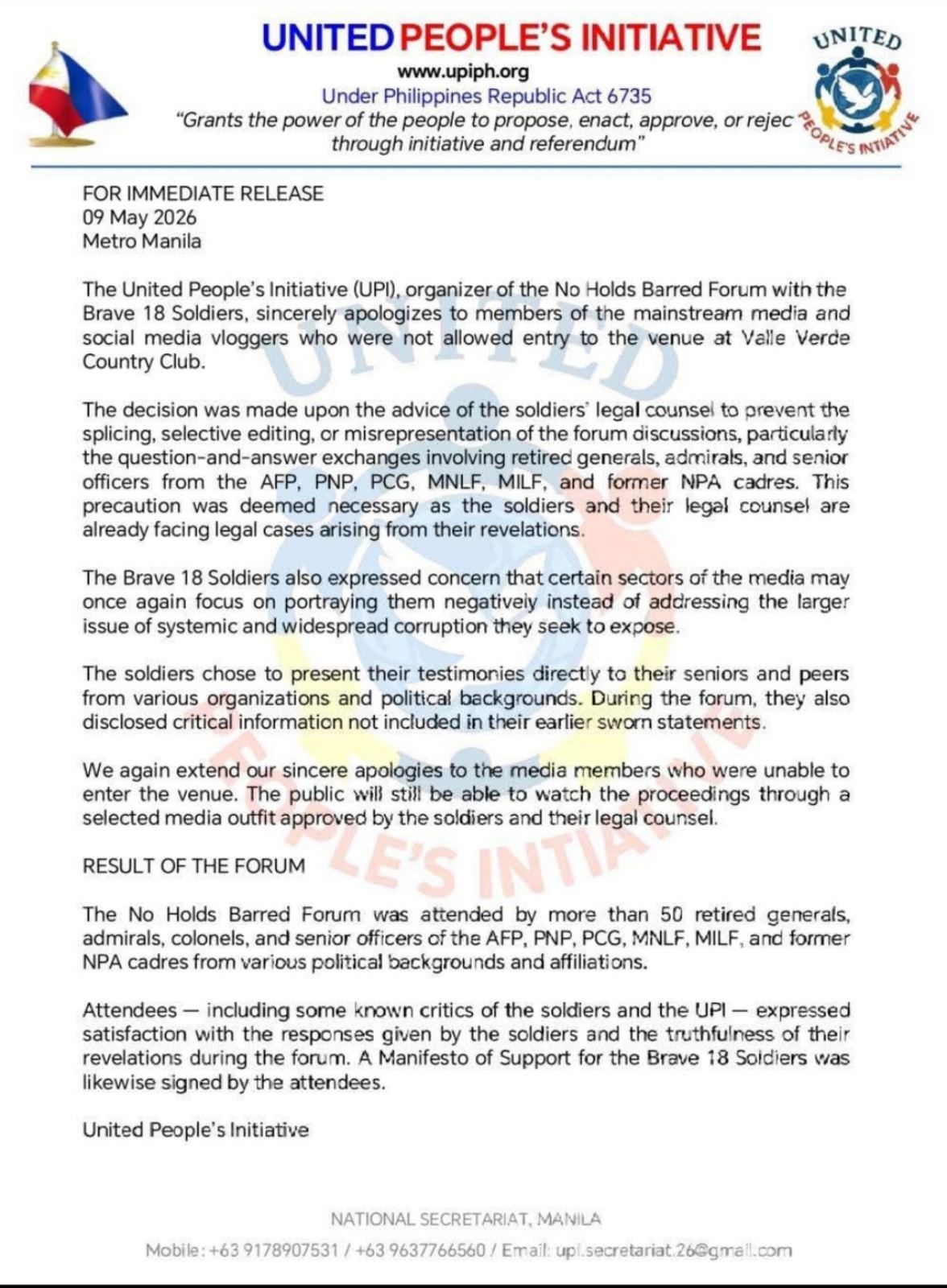 Ex-NPA joins anti-corruption alliance; ‘Brave 18’ event faces news blackout