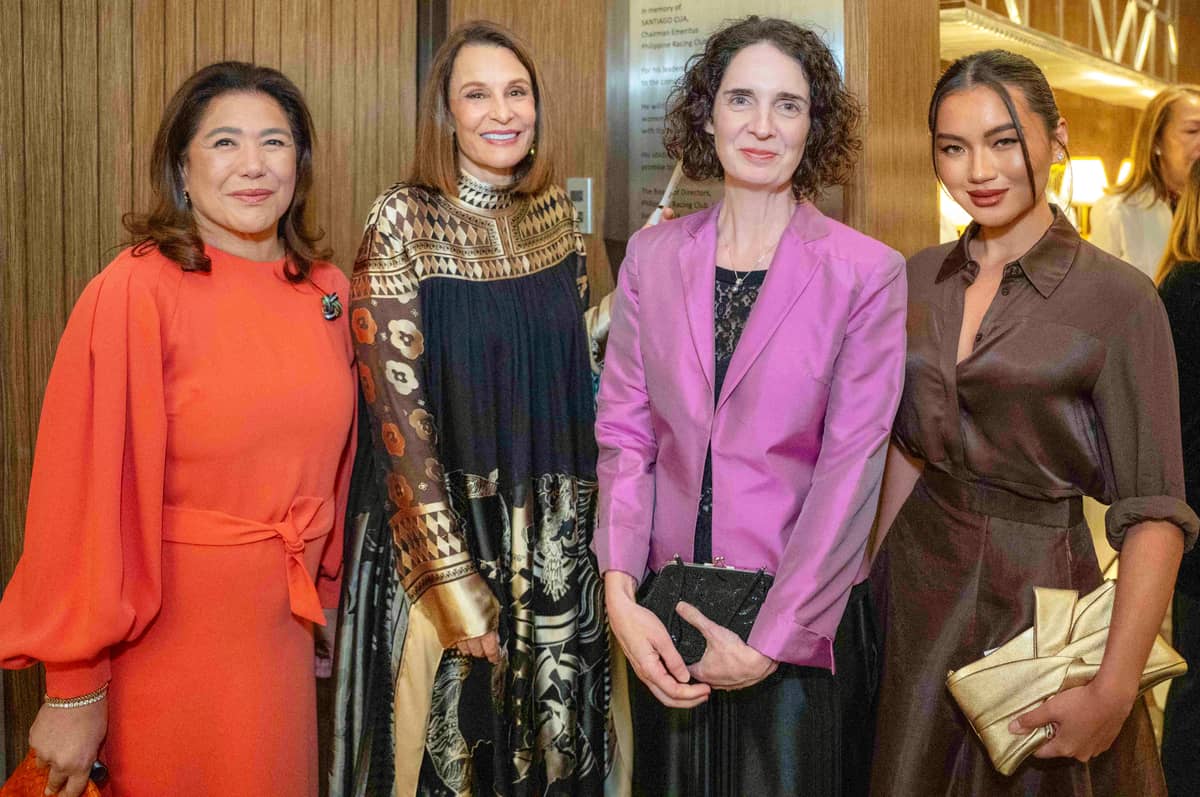 KAREN Santos, Bea Zobel Jr., Her Excellency Dr. Catherine McIntosh, New Zealand Ambassador to the Philippines and Nikki Huang.