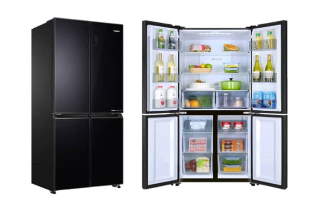 SURPRISE mom with new double door refrigerator for a fresher kitchen.