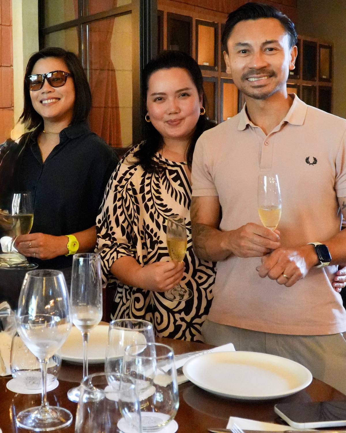 SHARON Panelo, Rica and Eric Manuel.