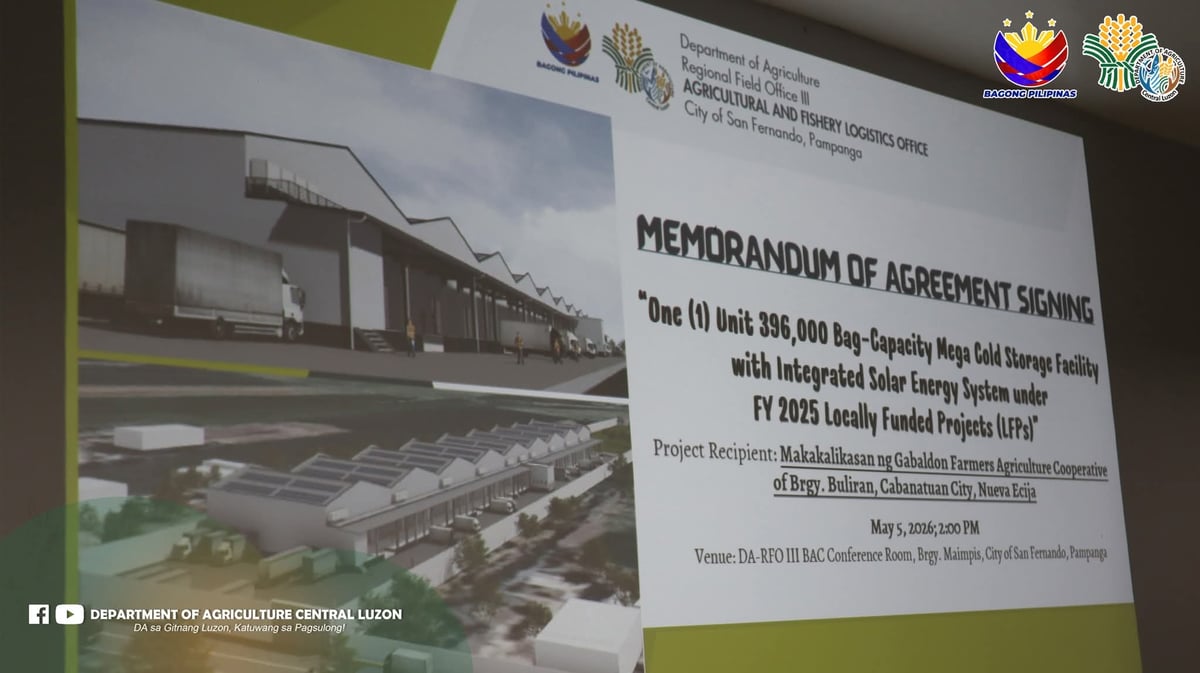 DA signs deal for P500-M mega cold storage facility in Nueva Ecija