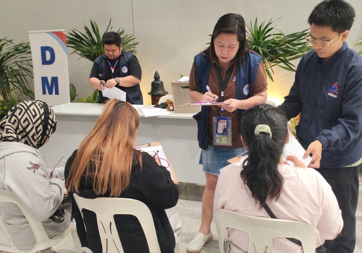 Nearly 100 distressed Pinoys repatriated from ME, Myanmar 