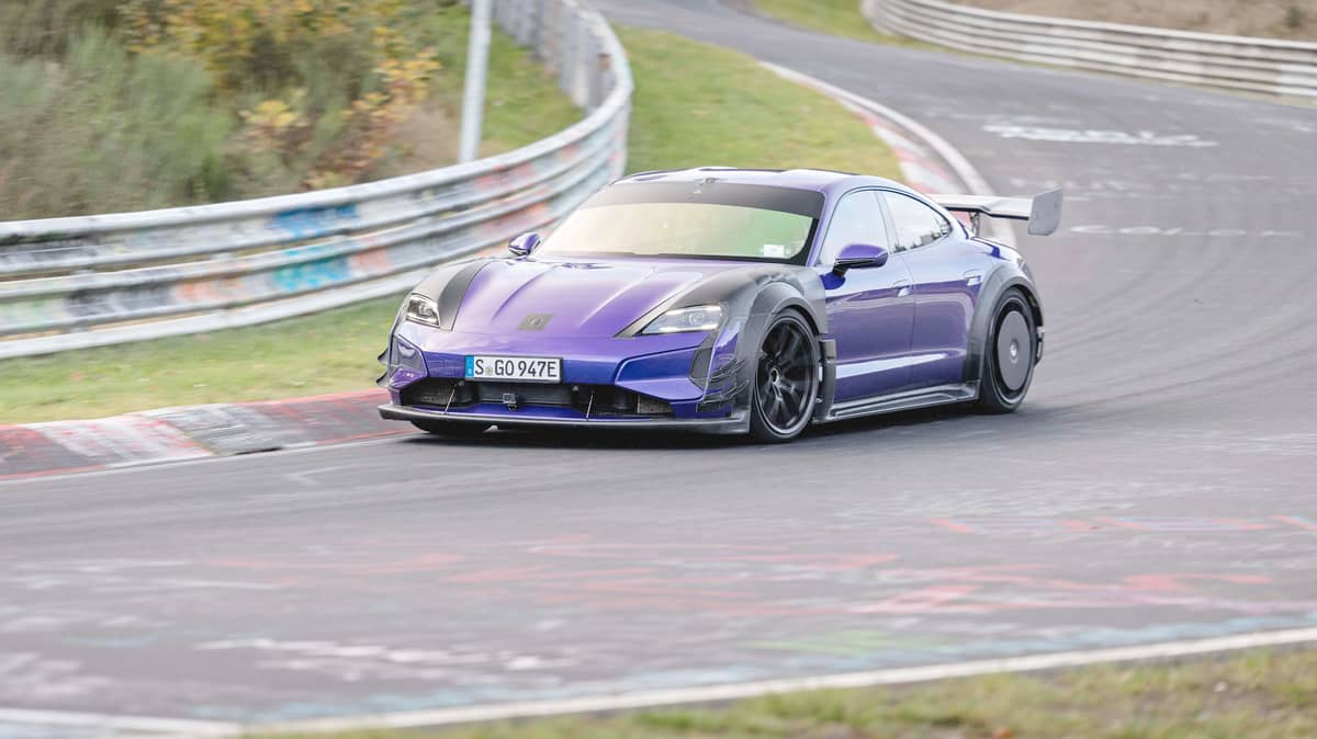 MANTHEY upgrades helped the Porsche Taycan Turbo GT set a new electric executive car record at the Nürburgring-Nordschleife.