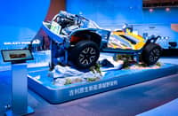 GEELY showed its dedicated new-energy off-road architecture at Auto China 2026 as part of its wider hybrid and electric vehicle display.