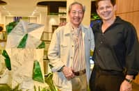 RAMON Orlina and David Kaufman beside their collaborative masterpiece.