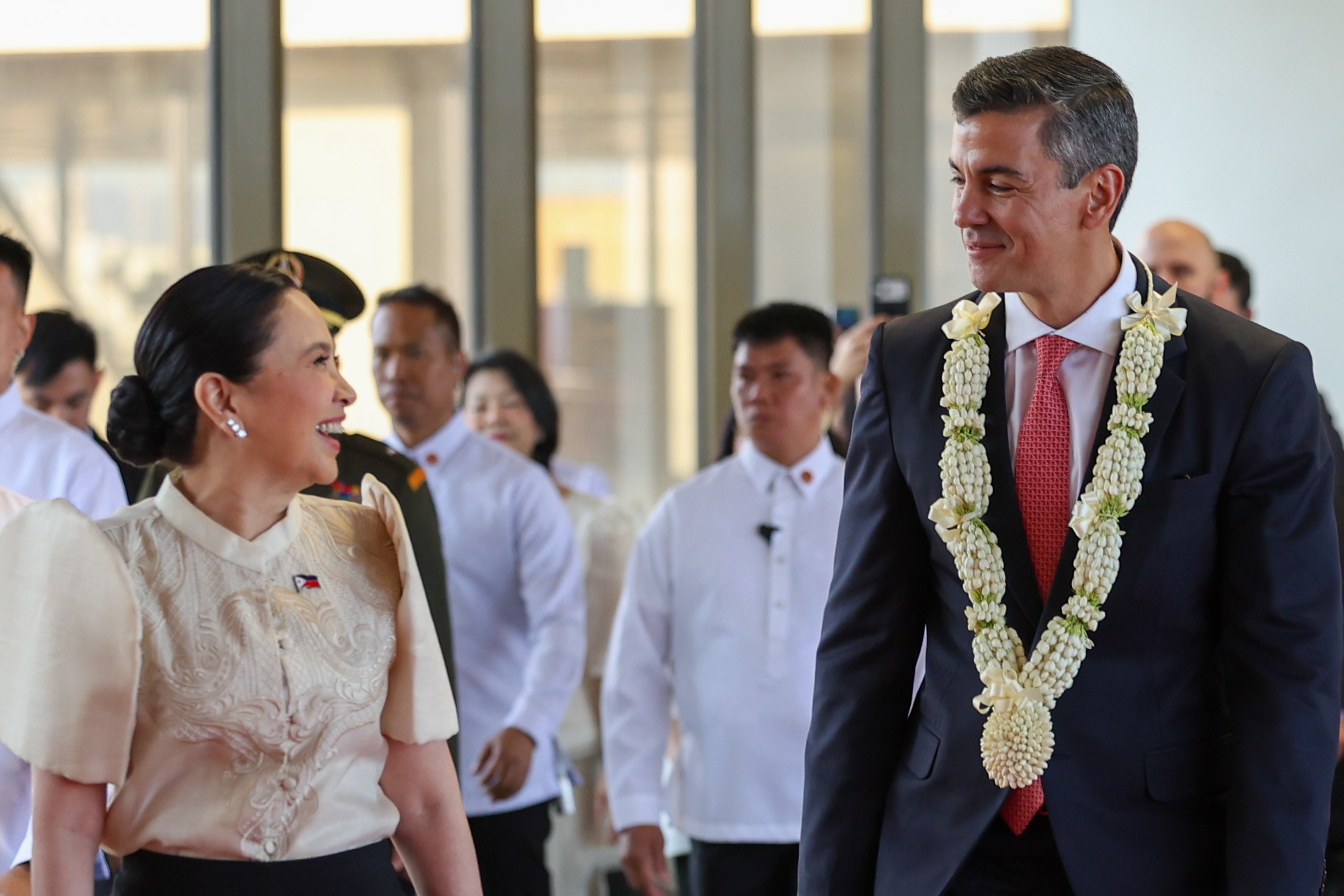 Paraguay president arrives for state visit