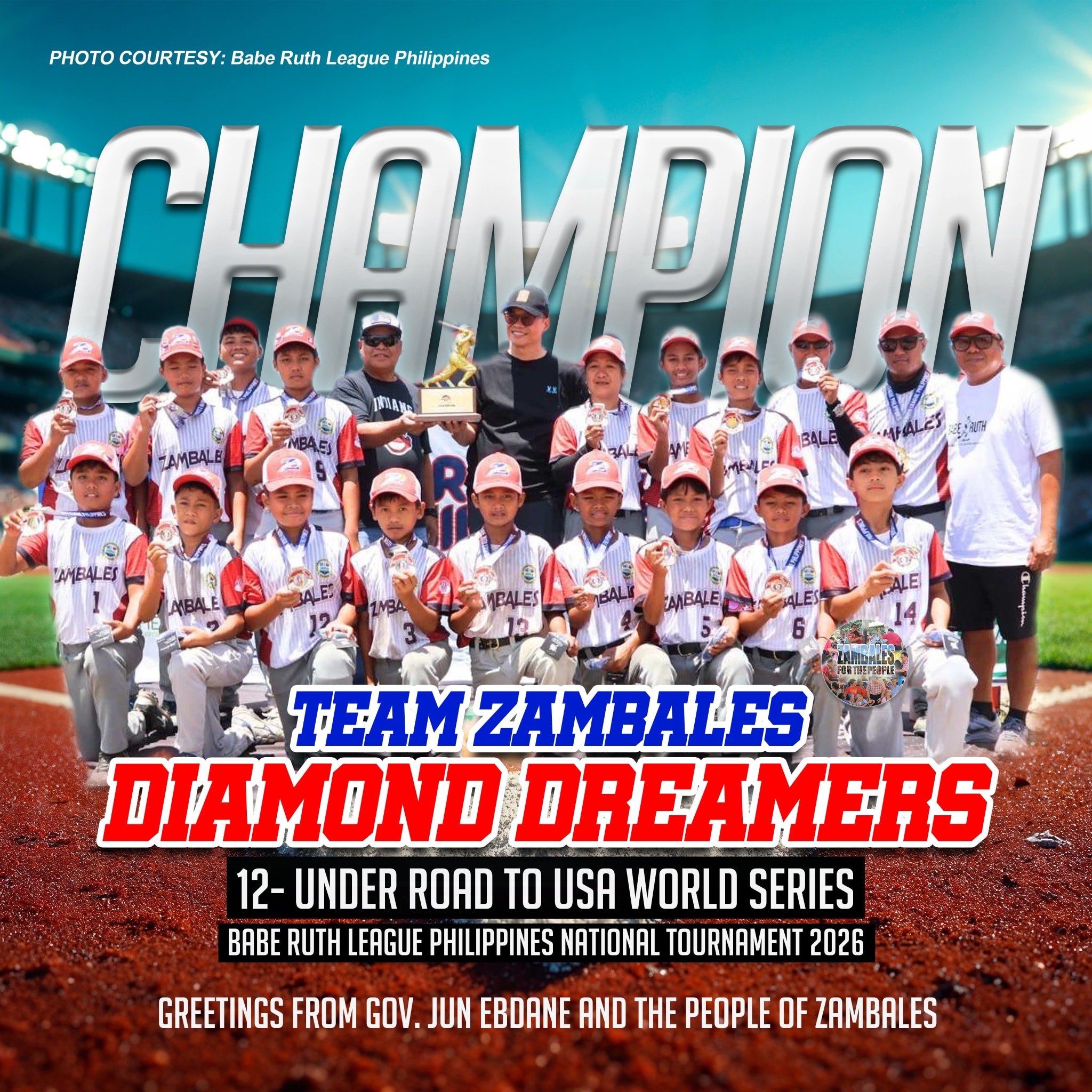 Zambales baseball team clinches U12 championship in Clark