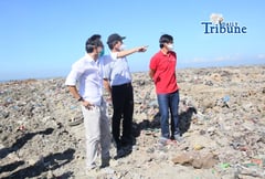 NAVOTAS LANDFILL INSPECTED AFTER FIRE