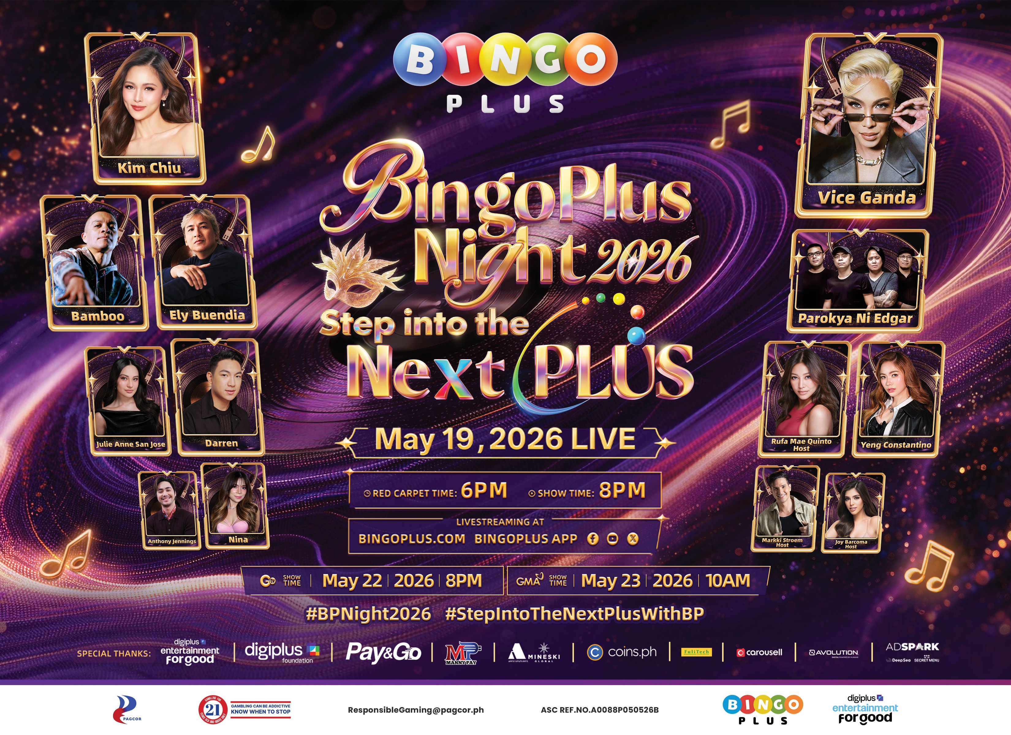 Vice Ganda, Kim Chiu headline BingoPlus Night 2026