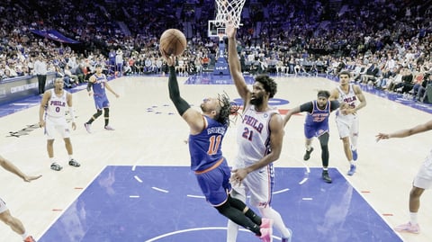 Knicks send Sixers packing