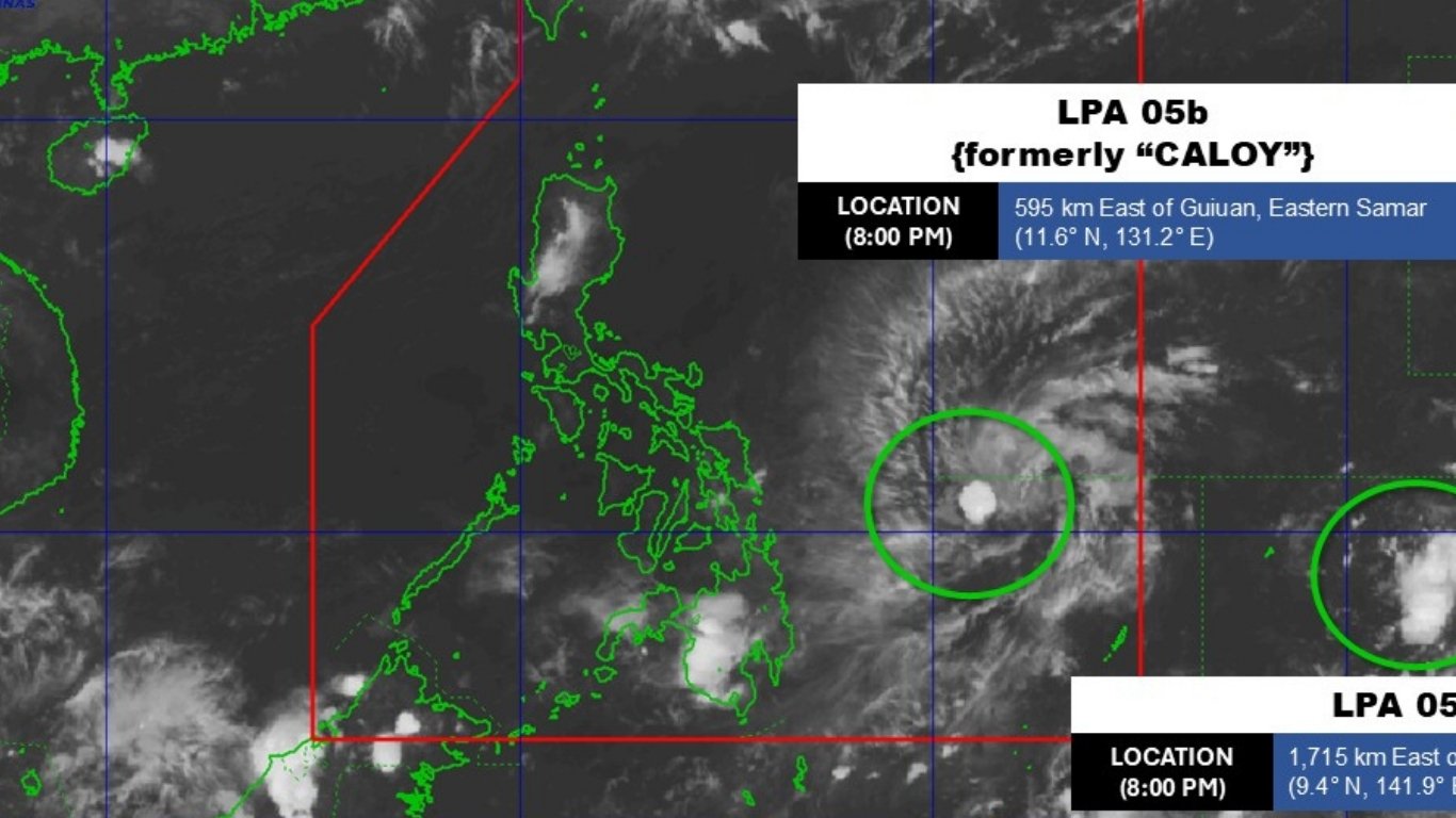 ‘Caloy’ dissipating off Eastern Samar