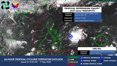 Caloy weakens to low-pressure area; offshore LPA unlikely to intensify