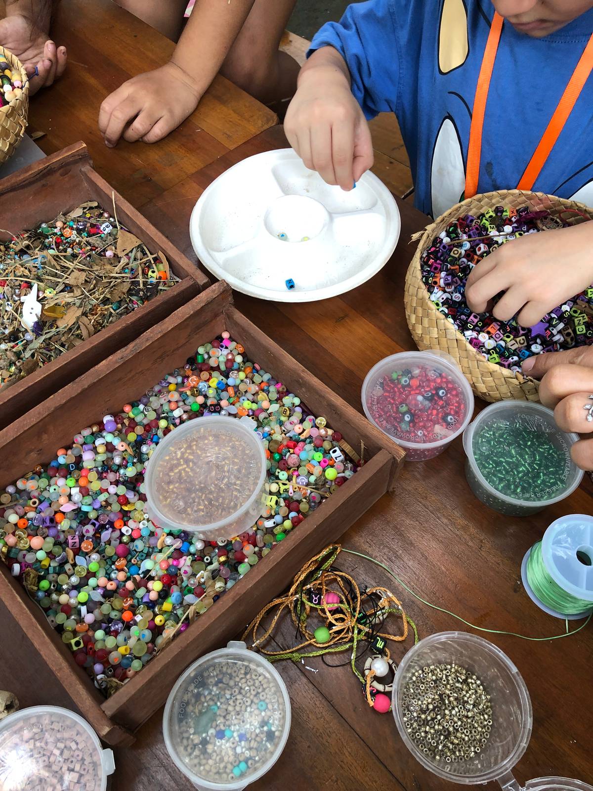 BEAD workshop at the Kid’s Village.