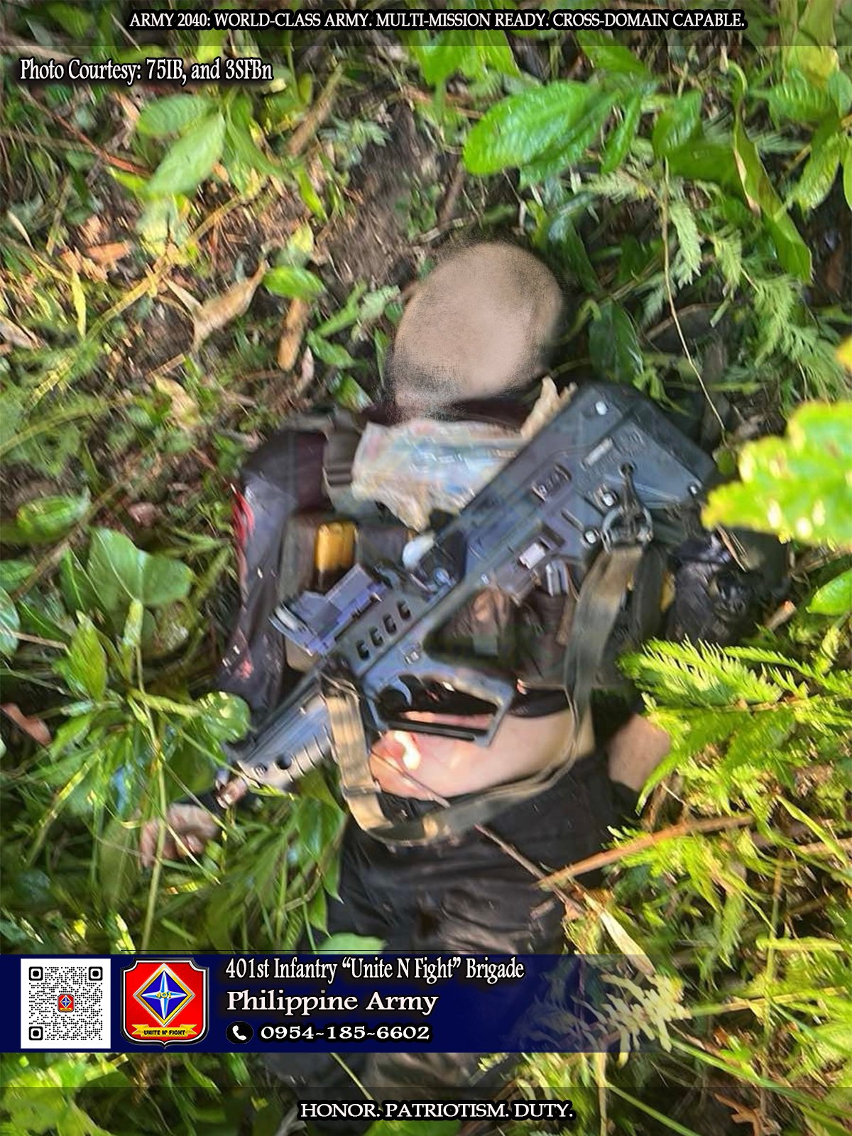 Top rebel leader neutralized in Surigao del Sur encounter