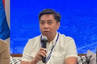 Department of Information and Communications Technology Secretary Henry Aguda leads a media briefing on Wednesday, a day before reports on his alleged resignation broke out.
