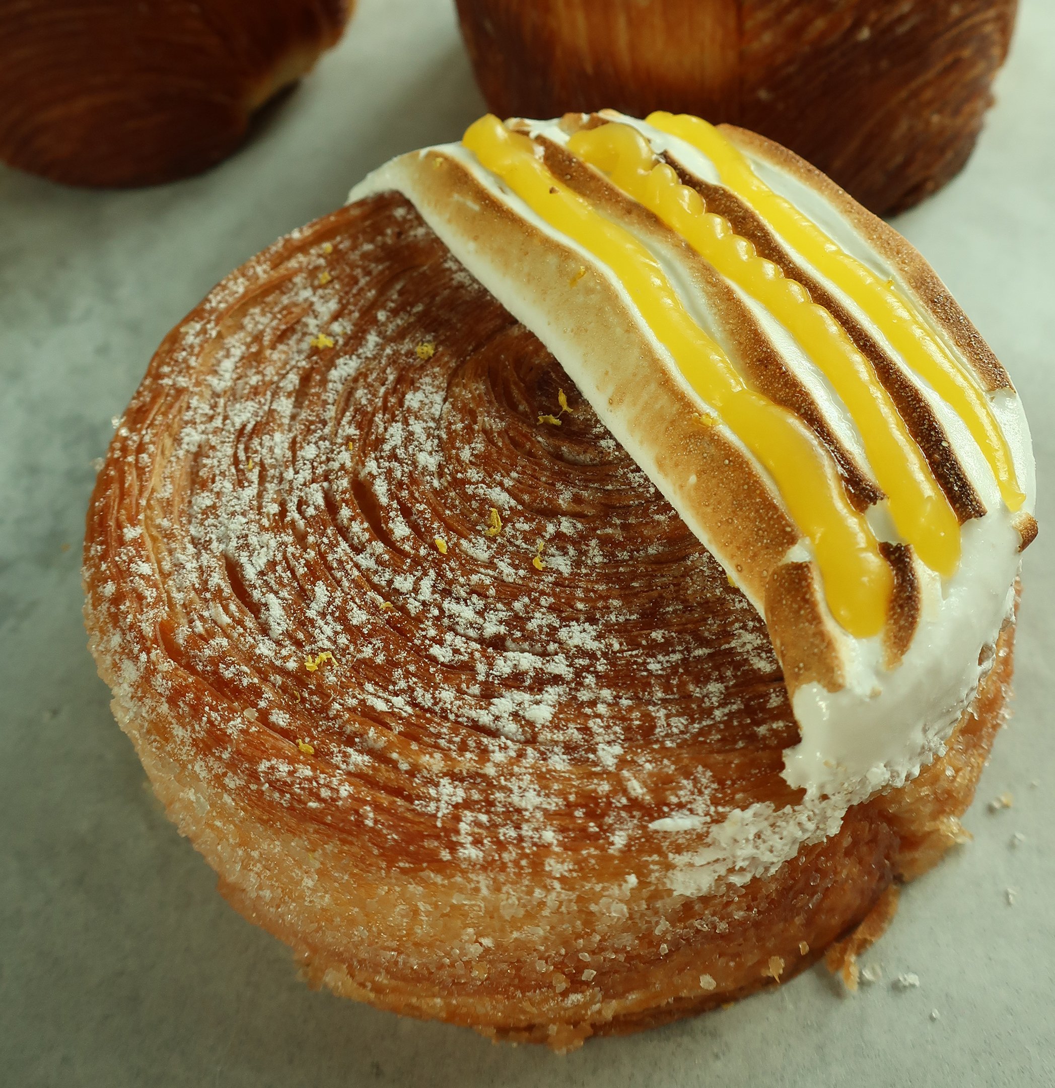 LEMON Curd Croissant.