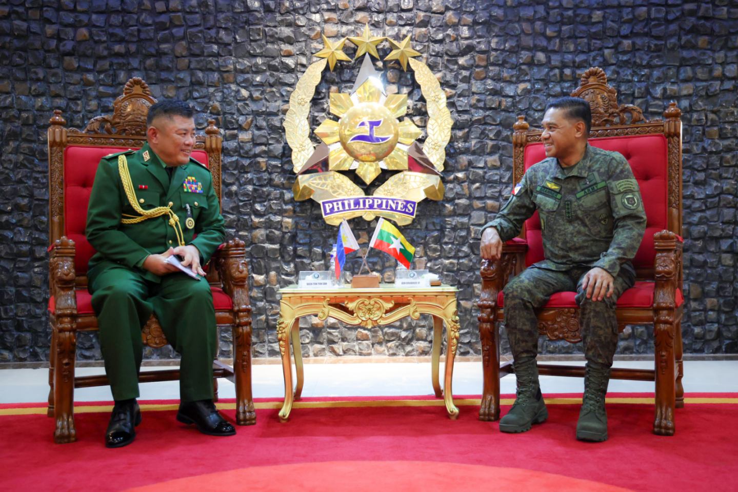 Myanmar defense attaché pays courtesy call on AFP chief