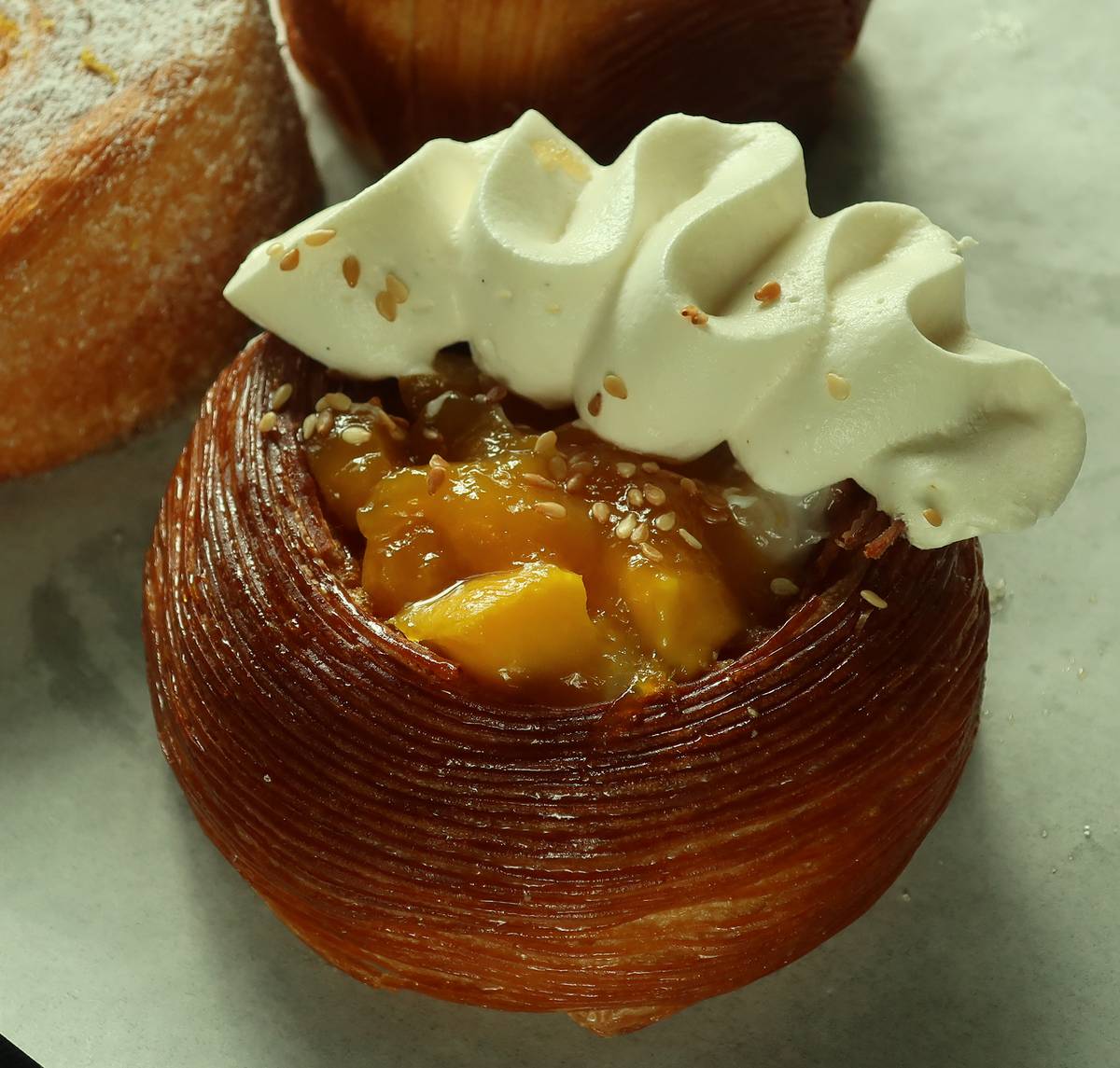 ORANGE Chocolate Frangipane Croissant.