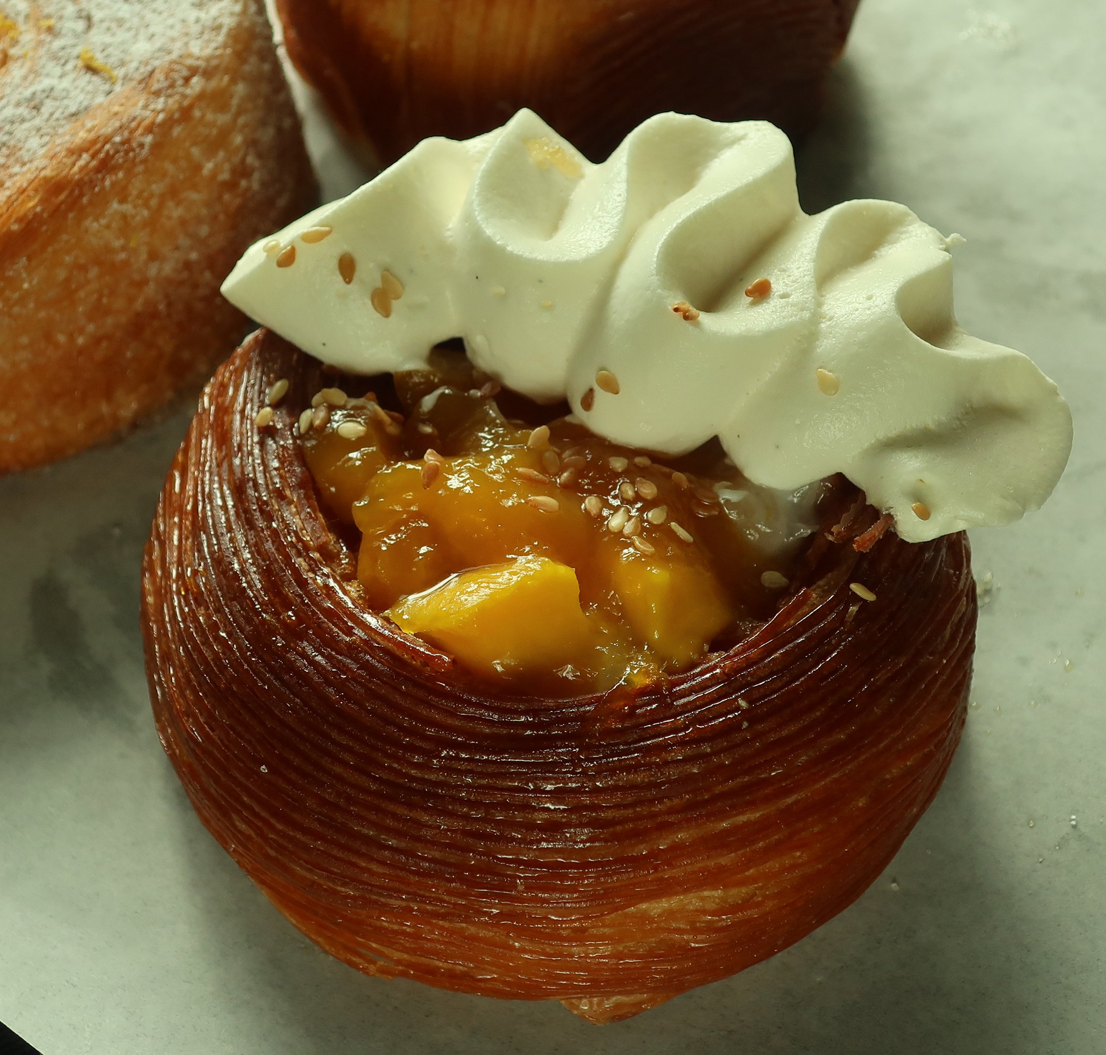 ORANGE Chocolate Frangipane Croissant.