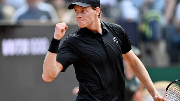 JANNIK Sinner makes short work of fellow Italian Andrea Pellegrino to advance to the quarterfinals of the Italian Open men’s singles event.
