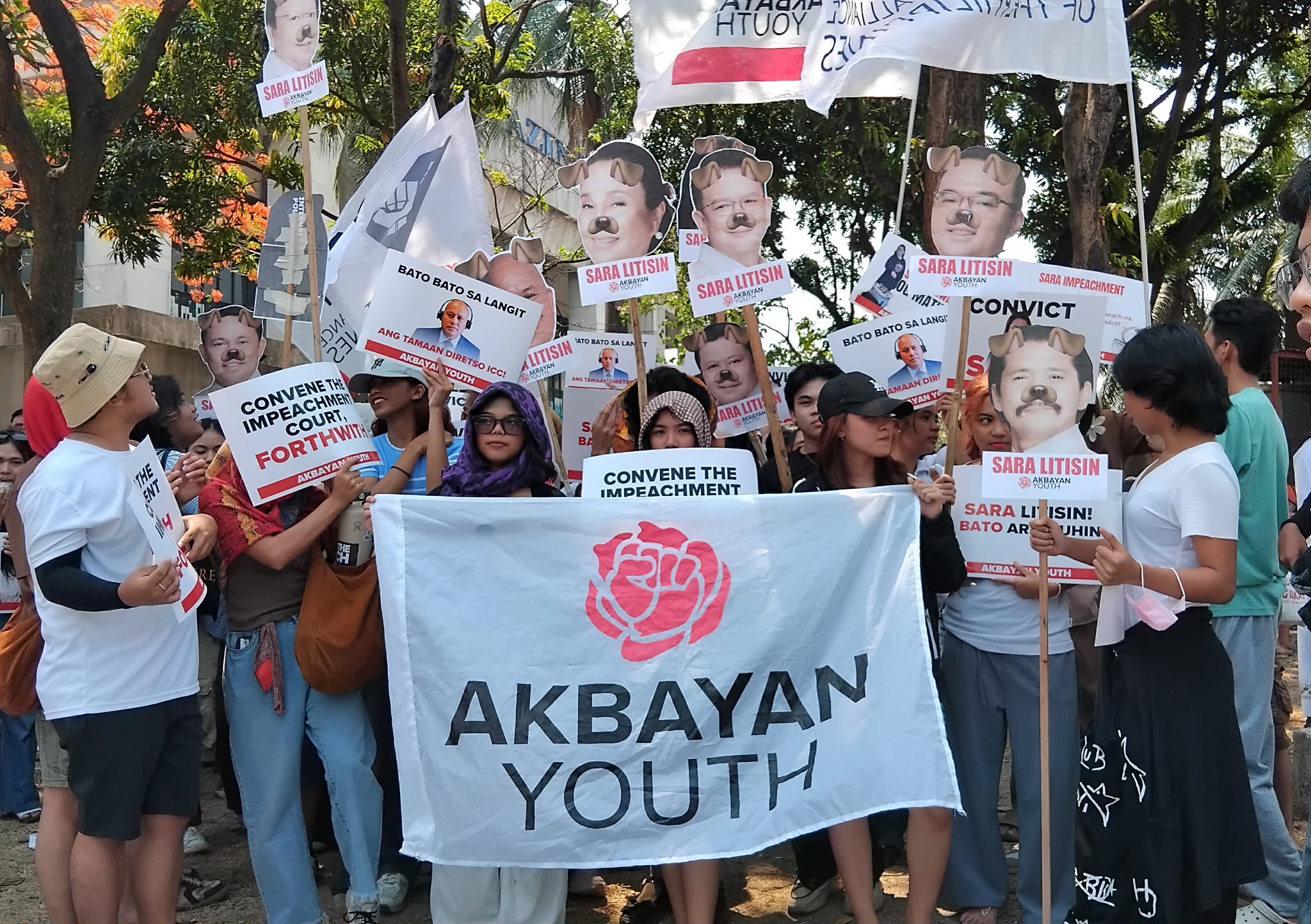 Progressive groups march to Senate, demand accountability