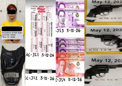 Gambling collector nabbed, illegal firearms seized in Cubao